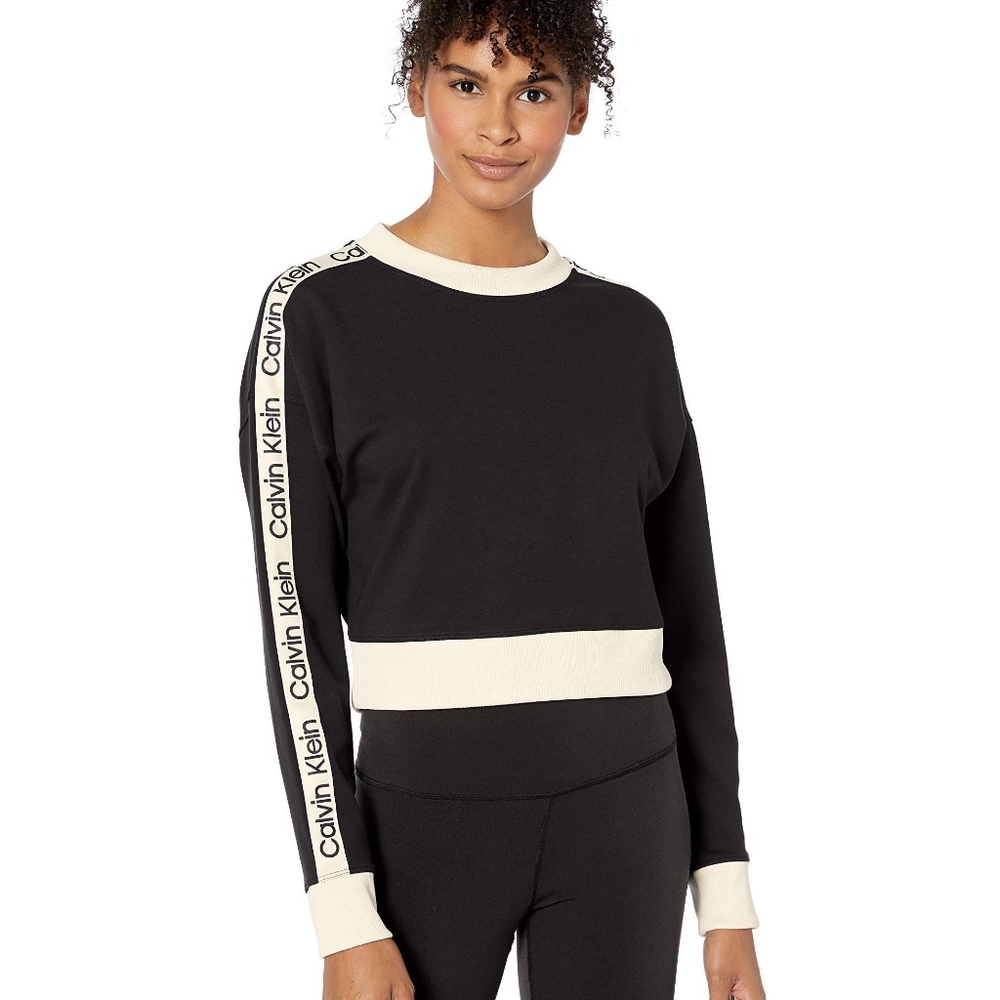 Large Calvin Klein Logo Tape Sweatshirt